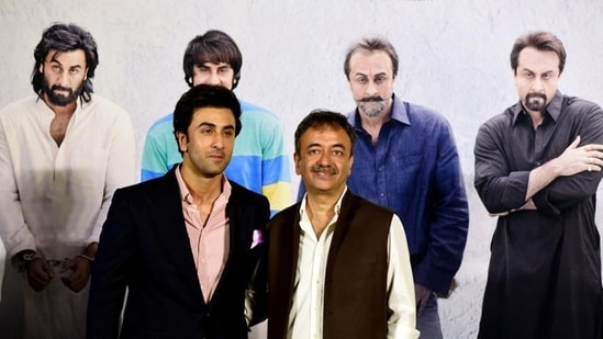 Ranbir Kapoor and Rajkumar Hirani during the teaser launch of Sanju. (File Photo/ AFP)