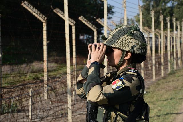 They remain part and parcel of the border guarding duties even in winters. (HT Photo) They remain part and parcel of the border guarding duties even in winters. (HT Photo)