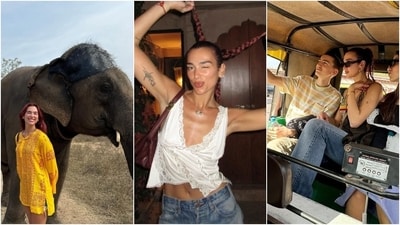 Dua Lipa arrived in India to enjoy a year-end vacation with her family. The three-time Grammy winner travelled around Delhi and Jodhpur, Rajasthan, and even shared pictures from the holiday with her millions of fans on social media. The family's vacation album showed them visiting historical monuments in these places. Scroll down to check out some snippets. (Instagram) Dua Lipa arrived in India to enjoy a year-end vacation with her family. The three-time Grammy winner travelled around Delhi and Jodhpur, Rajasthan, and even shared pictures from the holiday with her millions of fans on social media. The family's vacation album showed them visiting historical monuments in these places. Scroll down to check out some snippets. (Instagram)