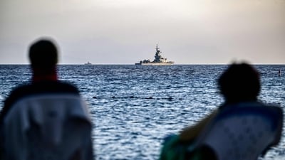 After the Houthis fired on the US helicopters, they "returned fire in self-defense", sinking three of four small boats that had come within 20 meters of the ship, and killing the crews. (AFP/Representational image) After the Houthis fired on the US helicopters, they "returned fire in self-defense", sinking three of four small boats that had come within 20 meters of the ship, and killing the crews. (AFP/Representational image)