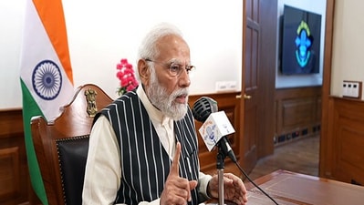 PM Modi recording an episode of Mann Ki Baat (ANI) PM Modi recording an episode of Mann Ki Baat (ANI)