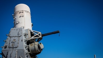 FILE - A 20mm Phalanx CIWS weapons defense cannon is mounted on the U.S. Navy destroyer USS Gravely on March 14, 2023. The U.S. military said Sunday Dec. 31, 2023 it shot down two anti-ship ballistic missiles fired toward a container ship by Yemen’s Houthi rebels in the Red Sea. A contract-embarked security team on the ship returned fire, the central command said. U.S. helicopters from the USS Dwight D. Eisenhower aircraft carrier and GRAVELY responded to the distress call and while issuing verbal warnings to the attackers, the small boat crews opened fire on the helicopters using small arms, the statement said. (AP) FILE - A 20mm Phalanx CIWS weapons defense cannon is mounted on the U.S. Navy destroyer USS Gravely on March 14, 2023. The U.S. military said Sunday Dec. 31, 2023 it shot down two anti-ship ballistic missiles fired toward a container ship by Yemen’s Houthi rebels in the Red Sea. A contract-embarked security team on the ship returned fire, the central command said. U.S. helicopters from the USS Dwight D. Eisenhower aircraft carrier and GRAVELY responded to the distress call and while issuing verbal warnings to the attackers, the small boat crews opened fire on the helicopters using small arms, the statement said. (AP)