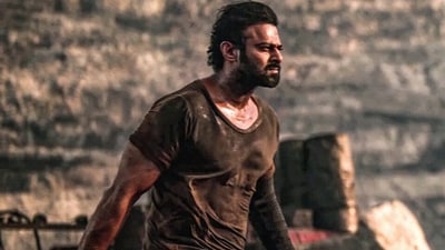 Prabhas in a still from Salaar.