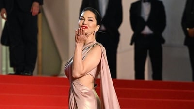 Sunny Leone at Kennedy's world premiere at Cannes 2023. (File Photo) Sunny Leone at Kennedy's world premiere at Cannes 2023. (File Photo)