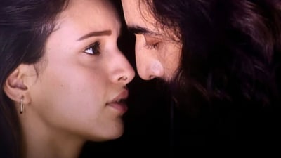 Triptii Dimri and Ranbir Kapoor in a still from Sandeep Reddy Vanga's Animal. Triptii Dimri and Ranbir Kapoor in a still from Sandeep Reddy Vanga's Animal.
