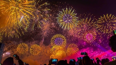 New Year's Eve fireworks in San Francisco