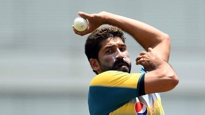 Sohail Tanvir bowls in the nets. (Getty Images) Sohail Tanvir bowls in the nets. (Getty Images)