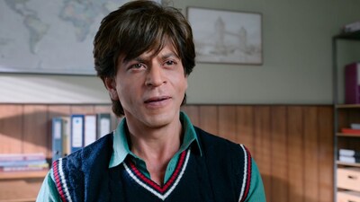 Shah Rukh Khan in a still from Dunki.
