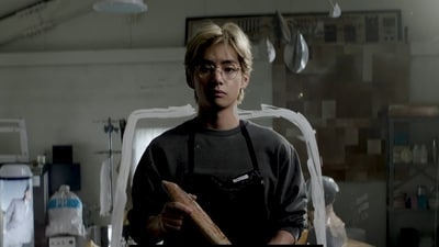 BTS member V in the new music video for his solo song Rainy Days. BTS member V in the new music video for his solo song Rainy Days.