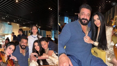Trishala dropped several pictures with Sanjay Dutt and family from New Year celebrations in Dubai (Instagram) Trishala dropped several pictures with Sanjay Dutt and family from New Year celebrations in Dubai (Instagram)