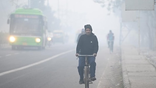 "The type and combination of pollutants, their concentration, and the extent to which they infiltrate the lungs collectively determine the impact of smog on respiratory health," says the expert, as he explains 5 ways the toxic smog can impact our well-being.&nbsp; (Sunil Ghosh/HT Photo)