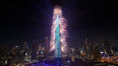 New Year 2024: Fireworks explode at the Burj Khalifa, the world's tallest building, during the New Year's Eve celebration, in Dubai. (AP) New Year 2024: Fireworks explode at the Burj Khalifa, the world's tallest building, during the New Year's Eve celebration, in Dubai. (AP)