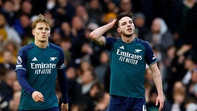 Arsenal, who were top of the table on Christmas day, have ended the year fourth after going winless in their last three matches. (Action Images via Reuters)