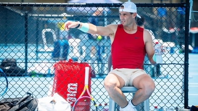 Spain's Rafael Nadal attends a training session ahead of the Brisbane International tennis tournament in Brisbane on December 31 (AFP) Spain's Rafael Nadal attends a training session ahead of the Brisbane International tennis tournament in Brisbane on December 31 (AFP)