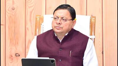 Uttarakhand chief minister Pushkar Singh Dhami. Uttarakhand chief minister Pushkar Singh Dhami.