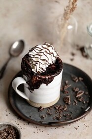 Eggless Chocolate Mug Cake (Pinterest) Eggless Chocolate Mug Cake (Pinterest)