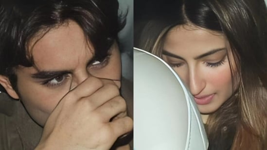 Ibrahim Ali Khan and Palak Tiwari leaving from New Year party in Mumbai. (Yogen Shah) (Yogen Shah)