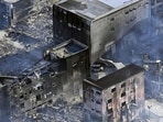 Japan Earthquake: Smoke billows from houses burnt by a fire, following strong earthquake in Wajima, Ishikawa prefecture, Japan. Japan Earthquake: Smoke billows from houses burnt by a fire, following strong earthquake in Wajima, Ishikawa prefecture, Japan.