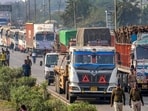Trucks are parked on a highway amid 'rasta roko' protest by truck drivers, in Nagpur, Tuesday, Jan. 2, 2024. Truckers are protesting against the provision in the new penal law regarding hit-and-run road accident cases involving motorists. Trucks are parked on a highway amid 'rasta roko' protest by truck drivers, in Nagpur, Tuesday, Jan. 2, 2024. Truckers are protesting against the provision in the new penal law regarding hit-and-run road accident cases involving motorists.
