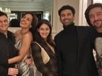 Ananya Panday and Aditya Roy Kapur twinned in black.