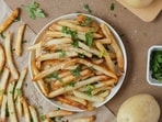 Relish the perfectly golden fries, crispy on the outside and fluffy on the inside, infused with the irresistible aroma