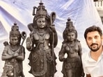 Sculptor Arun Yogiraj with idol of Ram Lalla. Sculptor Arun Yogiraj with idol of Ram Lalla.