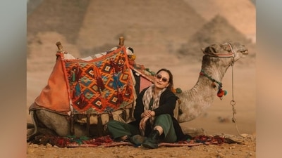 On the accessories front, Sonakshi kept it chic and styled her look with a pair of black lace-up boots and a pair of round brown tinted sunglasses which added a quirky vibe to her stylish look. (Instagram/@aslisona) On the accessories front, Sonakshi kept it chic and styled her look with a pair of black lace-up boots and a pair of round brown tinted sunglasses which added a quirky vibe to her stylish look. (Instagram/@aslisona)