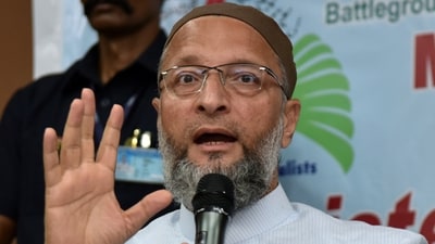 All India Majlis-e-Ittehadul Muslimeen (AIMIM) president Asaduddin Owaisi. (ANI file) All India Majlis-e-Ittehadul Muslimeen (AIMIM) president Asaduddin Owaisi. (ANI file)