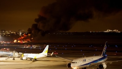 Japan plane fire: Haneda is one of the busiest airports in Japan, and many people travel over the New Year holidays. (REUTERS)