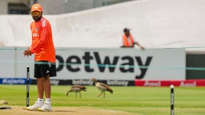India's Rohit Sharma during a practice session ahead of the second Test cricket match between India and South Africa, at Newlands Cricket Ground, in Cape Town, South Africa, Tuesday, Jan. 2 (PTI) India's Rohit Sharma during a practice session ahead of the second Test cricket match between India and South Africa, at Newlands Cricket Ground, in Cape Town, South Africa, Tuesday, Jan. 2 (PTI)