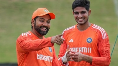 Rohit Sharma and Shubman Gill share a light moment amid the India vs South Africa Test series (PTI) Rohit Sharma and Shubman Gill share a light moment amid the India vs South Africa Test series (PTI)