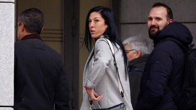 Spanish football player Jennifer Hermoso arrives to testify at the High Court in Madrid, Spain - January 2 (REUTERS)