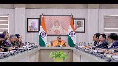 Uttar Pradesh chief minister Yogi Adityanath at a high-level review meeting on Jan 2. (Sourced) Uttar Pradesh chief minister Yogi Adityanath at a high-level review meeting on Jan 2. (Sourced)
