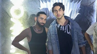 Orhan Awatramani aka Orry also shared a picture with Aryan Khan from the New Year Eve party. Aryan was in a denim jacket outfit, while Orry wore a black vest. Aryan, who is the son of actor Shah Rukh Khan and interior designer-wife Gauri Khan, is often spotted with Orry in his social media posts. Orhan Awatramani aka Orry also shared a picture with Aryan Khan from the New Year Eve party. Aryan was in a denim jacket outfit, while Orry wore a black vest. Aryan, who is the son of actor Shah Rukh Khan and interior designer-wife Gauri Khan, is often spotted with Orry in his social media posts.