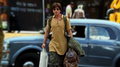 Shah Rukh Khan in a still from Dunki.