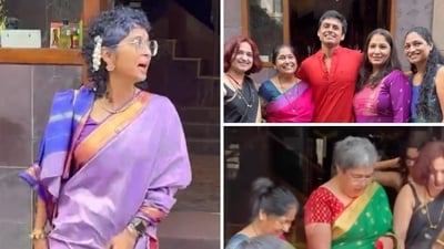 Kiran Rao, Nupur Shikhare and Reena Dutta were spotted in the morning. Kiran Rao, Nupur Shikhare and Reena Dutta were spotted in the morning.