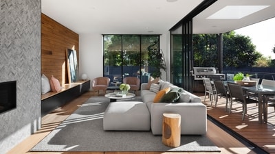 2. Contrasting Elements: Asymmetrical designs and striking contrasts are far more at home in the contemporary style than they are in the modernist tradition. Bringing together varied finishes and textures creates a visually striking look that helps bridge the gap between the natural and the manmade, and creates a timeless, welcoming atmosphere. Juxtaposing bold, statement pieces with minimalist furniture adds further character and depth to the space. (Unsplash/R ARCHITECTURE) 2. Contrasting Elements: Asymmetrical designs and striking contrasts are far more at home in the contemporary style than they are in the modernist tradition. Bringing together varied finishes and textures creates a visually striking look that helps bridge the gap between the natural and the manmade, and creates a timeless, welcoming atmosphere. Juxtaposing bold, statement pieces with minimalist furniture adds further character and depth to the space. (Unsplash/R ARCHITECTURE)