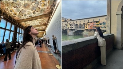 Shanaya's pictures garnered love from her followers, including her mom, Maheep Kapoor, who commented, "Now come home! [hearts, smiling face with open hands, and evil-eye emojis]." Sanjay Kapoor wrote, "Very cool." A fan commented, "You look so good." Another called her beautiful.&nbsp; (Instagram)
