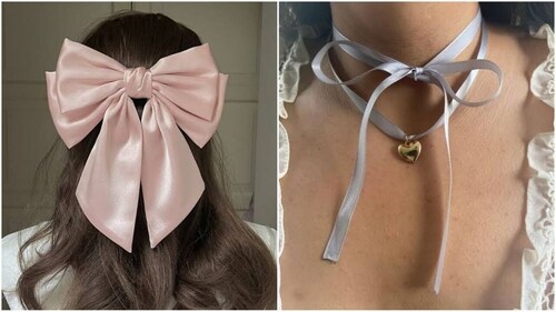 Bow stacking trend refers to the practice of wearing multiple bow accessories simultaneously or layering bows in a creative and stylish way. (Pinterest) Bow stacking trend refers to the practice of wearing multiple bow accessories simultaneously or layering bows in a creative and stylish way. (Pinterest)