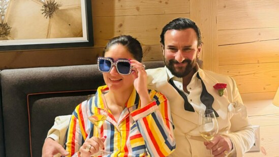 Kareena Kapoor and Saif Ali Khan celebrated New Year in Switzerland.
