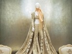 A mannequin in Manish Malhotra creation at his first global flagship store in Dubai