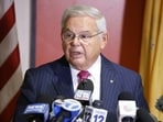(FILES) US Senator Bob Menendez faces corruption-related charges in the same case, which he has denied, including conspiring to act as an agent of Egypt and taking bribes and influence peddling for Cairo. (Photo by Kena Betancur / AFP) (FILES) US Senator Bob Menendez faces corruption-related charges in the same case, which he has denied, including conspiring to act as an agent of Egypt and taking bribes and influence peddling for Cairo. (Photo by Kena Betancur / AFP)