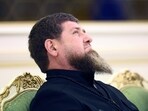 Head of Russia's Chechen Republic Ramzan Kadyrov attends a meeting.