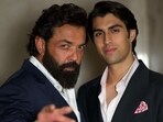 Bobby Deol with Aryaman Deol in a new photo, which was clicked by his younger son Dharam Deol. Bobby Deol with Aryaman Deol in a new photo, which was clicked by his younger son Dharam Deol.