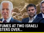 U.S. Lashes At Netanyahu's Ministers Over Controversial Proposal | Watch U.S. Lashes At Netanyahu's Ministers Over Controversial Proposal | Watch