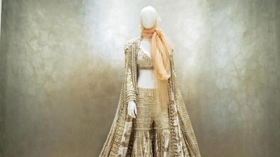 A mannequin in Manish Malhotra creation at his first global flagship store in Dubai A mannequin in Manish Malhotra creation at his first global flagship store in Dubai