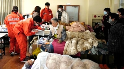 Aftershocks persisted in Ishikawa prefecture and surrounding areas two days after a magnitude 7.6 earthquake struck the region. (AP) Aftershocks persisted in Ishikawa prefecture and surrounding areas two days after a magnitude 7.6 earthquake struck the region. (AP)