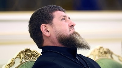 Head of Russia's Chechen Republic Ramzan Kadyrov attends a meeting. (Reuters)