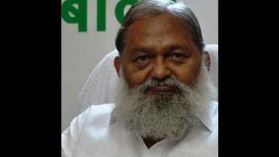Health minister Anil Vij (HT File Photo) Health minister Anil Vij (HT File Photo)