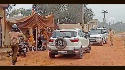 Raids were conducted in Hisar, Rewari and Mahendergarh. (HT Photo) Raids were conducted in Hisar, Rewari and Mahendergarh. (HT Photo)